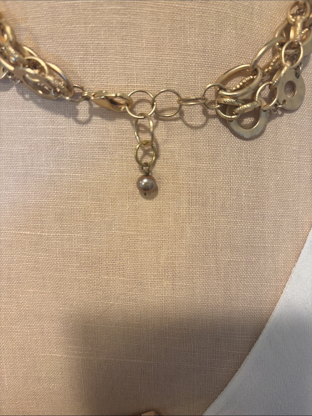 Multi-Layer Gold Disc Chain Necklace - Picture 4 of 5